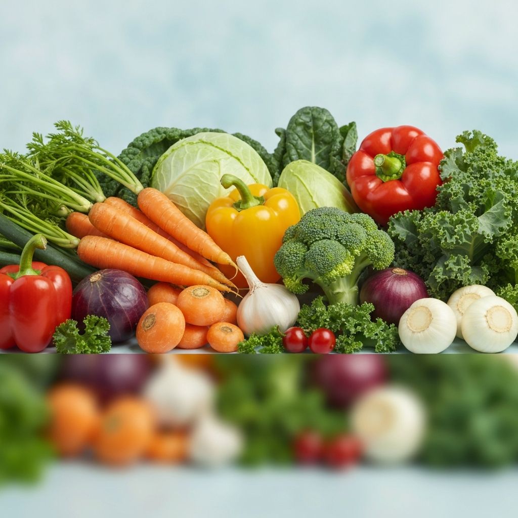 Fresh vegetables and healthy food