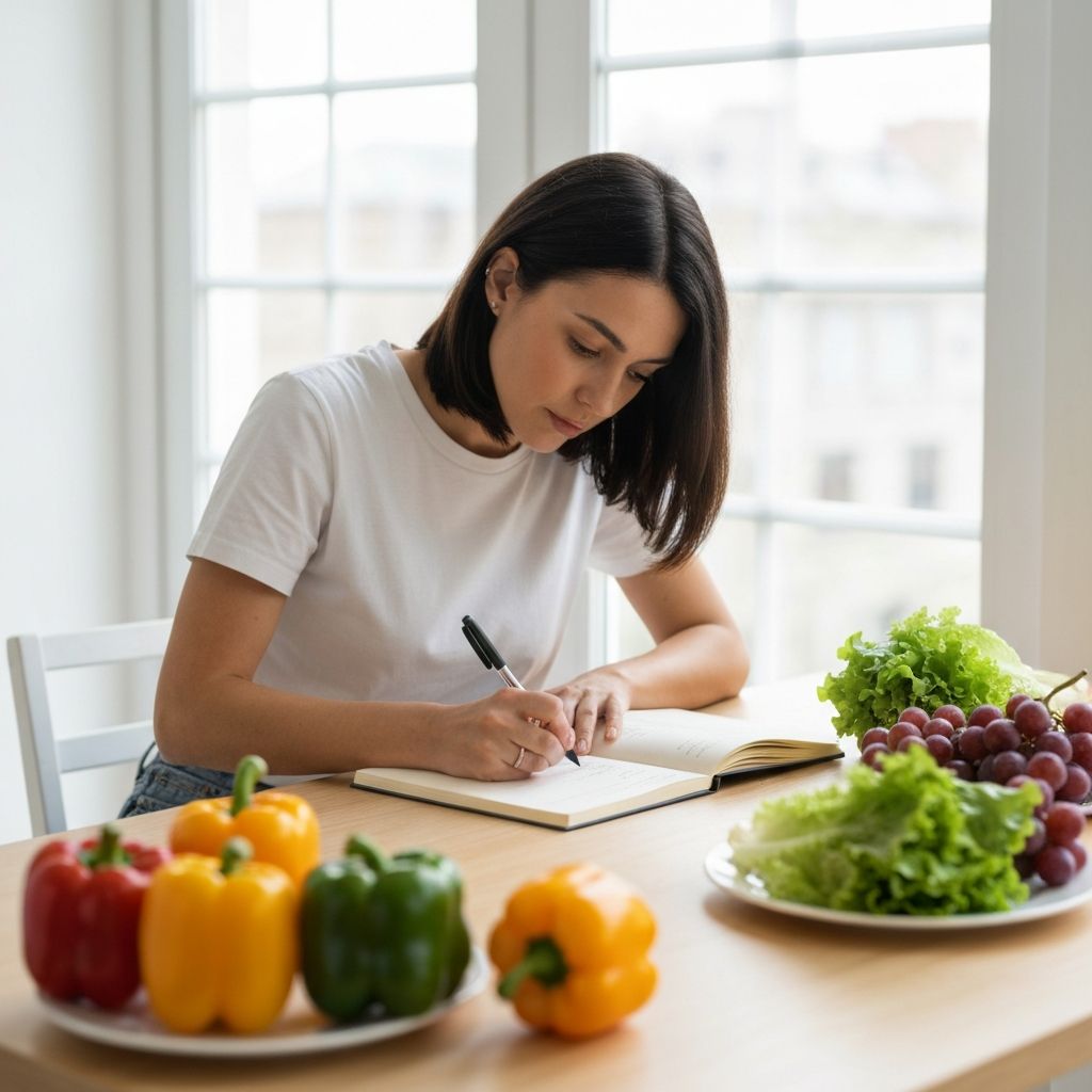 Person planning meals